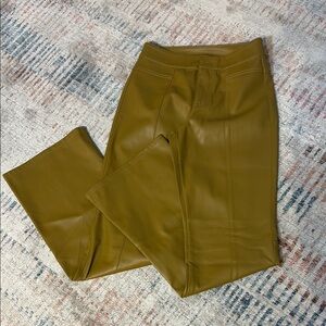 Free People Uptown High Waist Faux Leather Flare pants Size 2